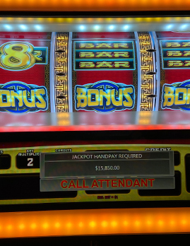 Winning a jackpot at the casino jackpot