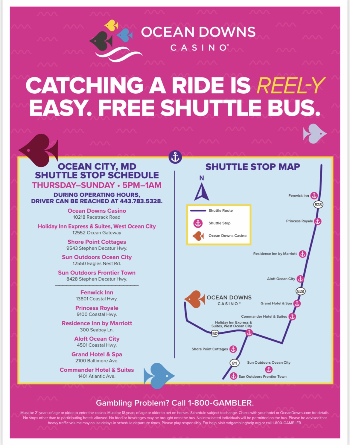 Ocean Downs Summer Shuttle 2024