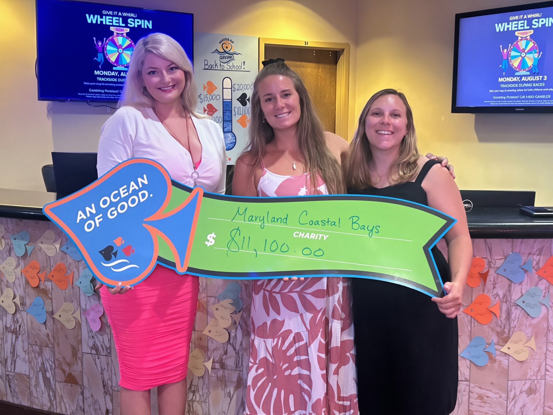 Check presentation to Maryland Coastal Bays for $11,100